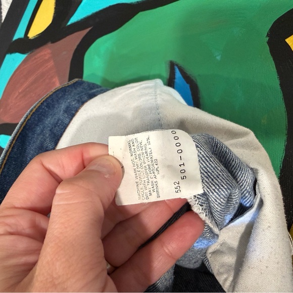 Levi's 501xx W36 L32 Straight Button Fly Medium Blue Jeans - Picture 10 of 13